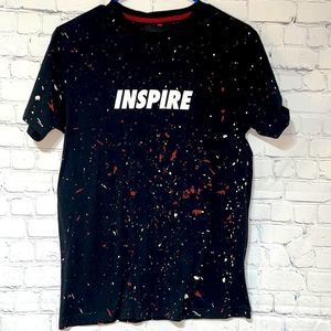 Cactus Man Paint Splatter Inspire Tee Small